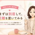 まずは別居して、距離を置いてみる｜マリッシュ再出発準備室