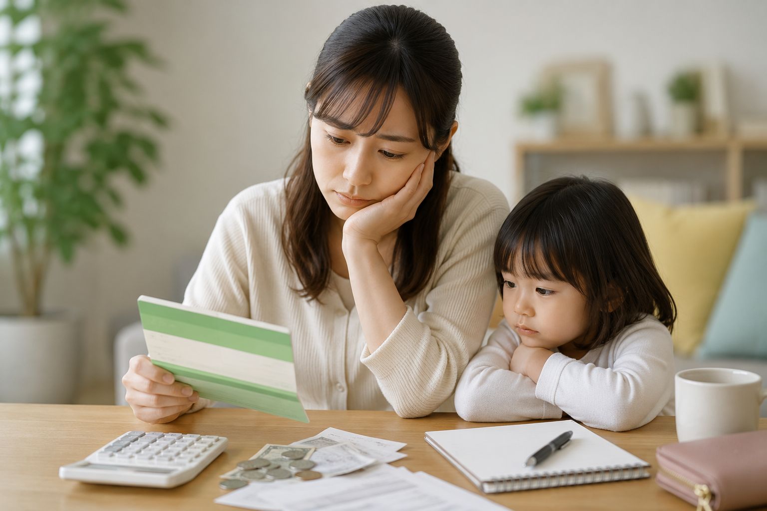 親子とお金のイメージ
